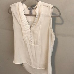 H & M white work blouse